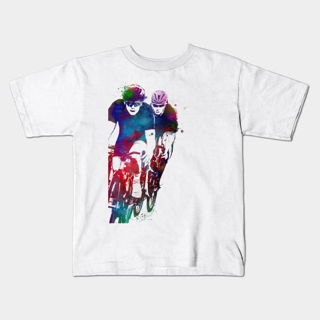 Cycling Bike sport art #cycling #sport #biking Kids T-Shirt by JBJart